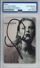 TAYLOR SWIFT Signed Reputation Album Cover Print Cut PSA DNA COA Autographed