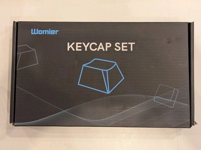 Womier Pudding Keycaps, PBT Shine Through Keycaps 165 Keys Set Custom White 