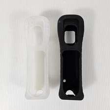 2 Original Nintendo Wii Remote Gell Covers, Clear & Black