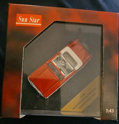 #ad 🚘 Nash Metropolitan Open Convertible 1959 SUN STAR Red and White 10050 1 43 $19.00