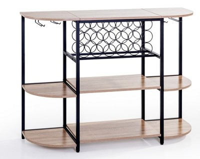 Weinbar-Schrank, ca. 120 x 40 x 91 cm - Braun