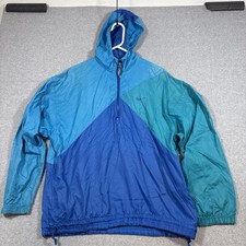 VTG Nike XL Colorblock Windbreaker Track Jacket Nylon Full Zip 90s Faded