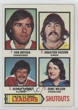 1977-78 Topps Ken Dryden Rogie Vachon Bernie Parent Dunc Wilson ) #8 HOF 0m8e