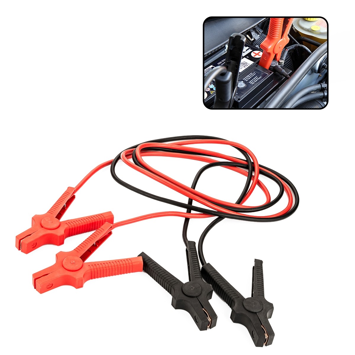 LST - Cavi di Avviamento Cavi di Emergenza Batteria Auto Furgone 750A 2x3m 12V 24V - Miniatura 4