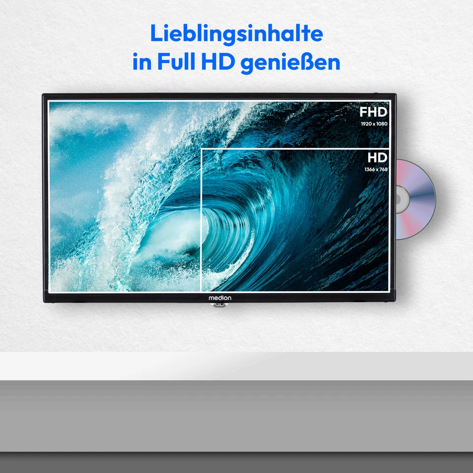MEDION E8242501 24 Zoll TV FHD Camping TV mit Triple Tuner - Bild 4 von 4