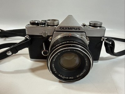 Olympus OM-1 MD 35mm Film Camera w/ Zuiko Mc Auto-S 1:1.8 f=50mm Lens READ!!!!