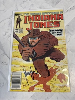 Indiana Jones #19 SIGNED BY HARRISON FORD WITH COA (Marvel 1984) Wow!