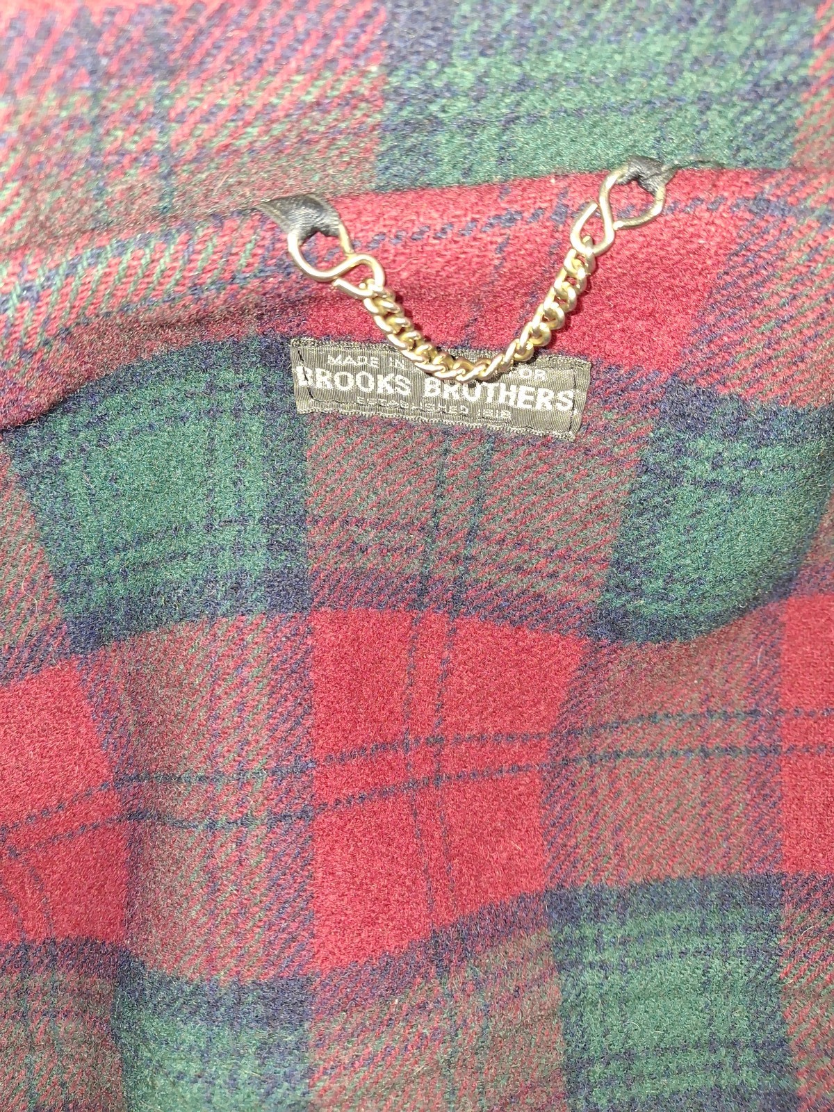 Brooks Brothers Women's Navy Blue Wool Duffle Coat Hooded Plaid Lined Toggle S thumbnail 8