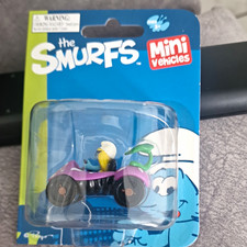 The Smurfs Mini Vehicles Smurfette Figure with Purple ATV/Quad Bike Vehicle