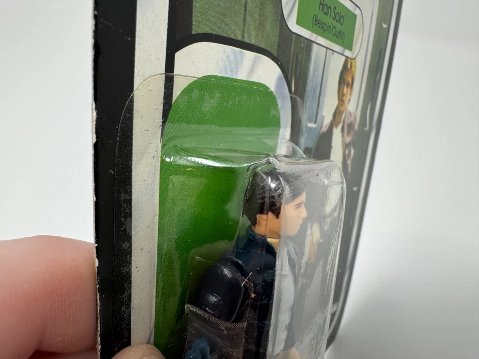 Figura de acción Kenner Star Wars ESB Han Solo Bespin Outfit 41 espalda 1980 Foto 3 de 4