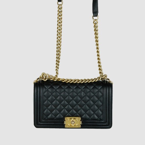 Medium Chanel Boy Cav Flap Shoulder Bag Crossbody Bag A67086