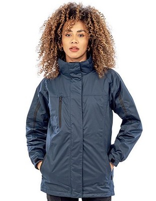 Damen 3-in-1 Jacke Atmungsaktiv Wasserdicht Winddicht Kapuze Tailliert S - 3XL