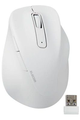ELECOM Wireless Ergonomic Shape Mouse 2,4 GHz with Mini USB Receiver Silent