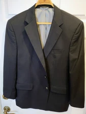 G.T. Rhodes Private Label Men's Size 43S 100% Tropical Wool Navy Blue Blazer