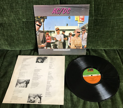 AC/DC Dirty Deeds Done Dirt Cheap LP Original Vinyl 1st PRESS UK 1976 A1B1 Inner