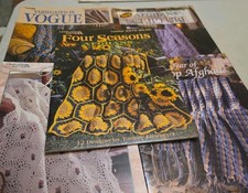 Lot Of 5 Crochet Afghan Pattern Books Leisure Arts Lot #4