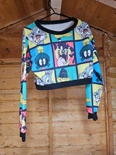 cropped sweatshirt featuring Looney Tunes characters SIZE M/L