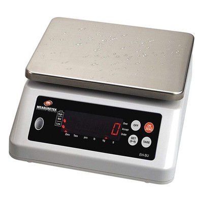 MEASURETEK 12R990 Washdown Bench Scale,Digital,3kg/6.6 lb. 12R990