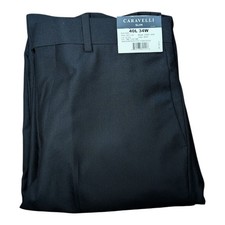 Pantalones de traje Caravelli Slim Haryy Kenzo 40L 34w azul marino para hombre (sin dobladillo 34x37,5)