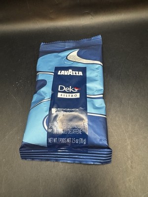 Lavazza Dek Filtro Decaf / Caffeinated Ground Coffee Toasted Med Roast 2.5 Oz