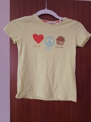 T-Shirt Gelb für Mädchen Gr.116/122 Tom Tailor