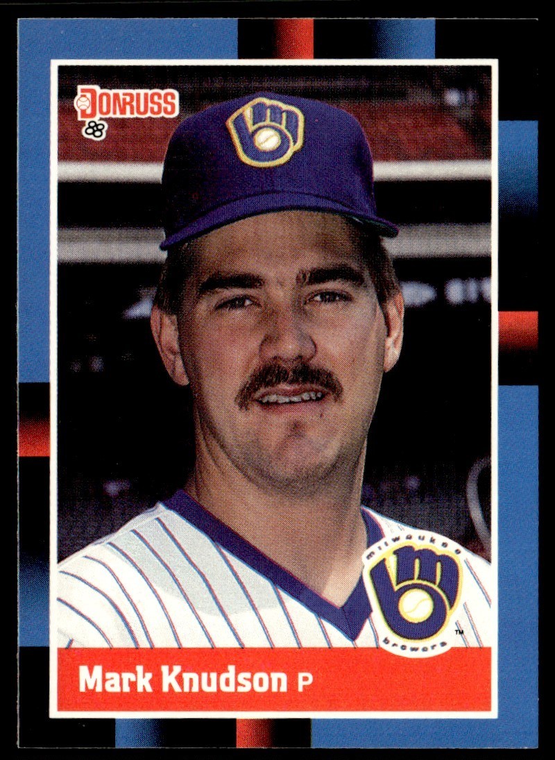 1988 Donruss Mark Knudson Rookie Milwaukee Brewers #495