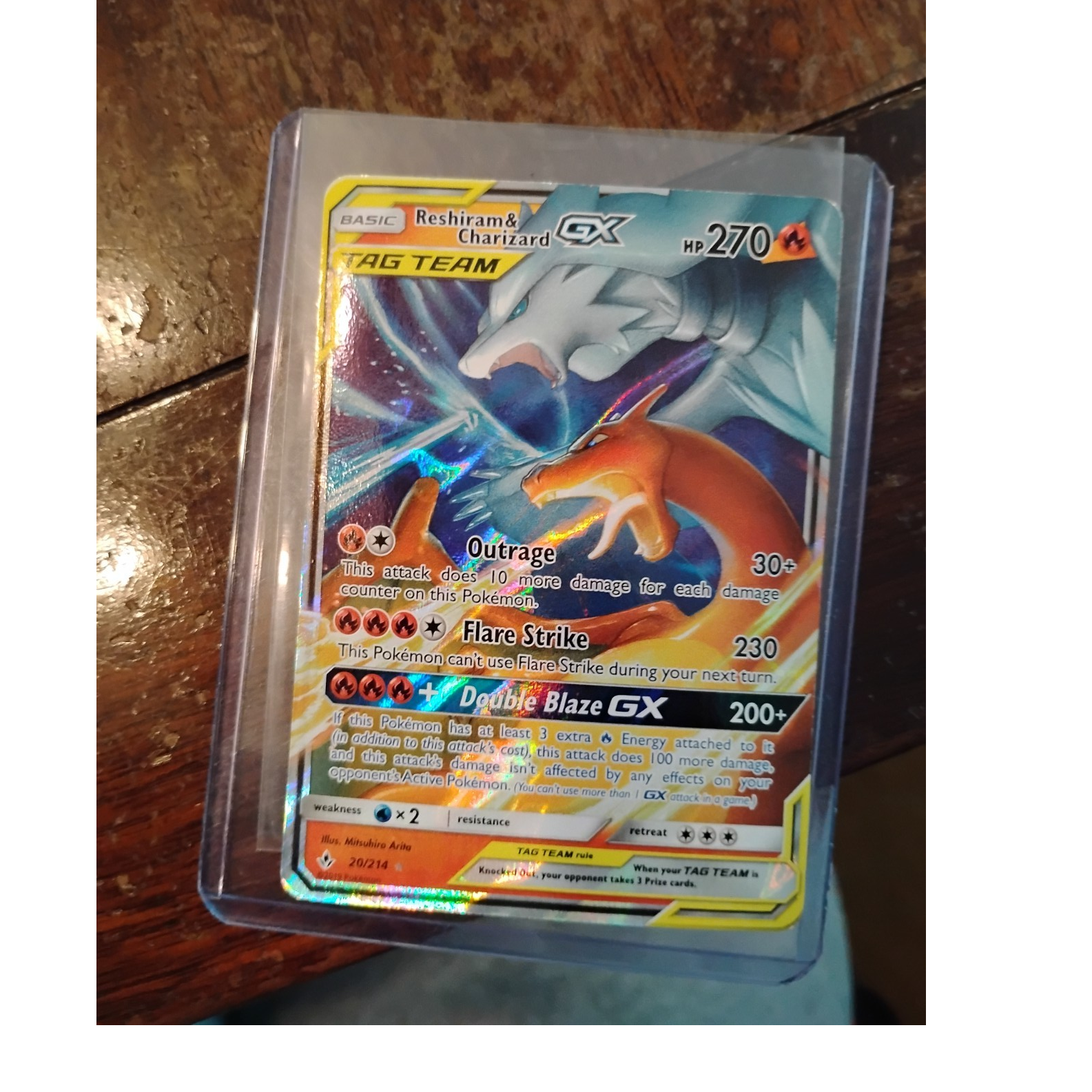 Pokmon Reshiram & Charizard GX TAG TEAM Ultra Rare Holo Unbroken Bonds  20/214 | eBay