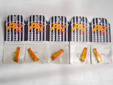 Skagit Designs Pri Spoon 2.4g Fluorescent Orange (Gold) Set of 5 spoons