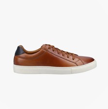 Hush Puppies COLTON Mens Comfort Lace-Up Trainers -Tan