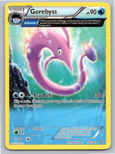 2015 POKEMON GOREBYSS PRIMAL CLASH 52/160 R LP A78106 FREE S&H