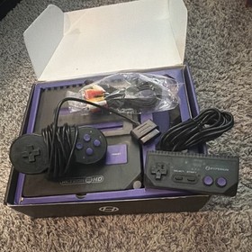 Hyperkin RetroN 2 HD 2-in-1 NES/SNES Console 720p HD Black/Purple