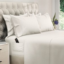 California King Sheet Sets - 6 pcs Breathable Cooling Bed Sheets - up to 21" ...