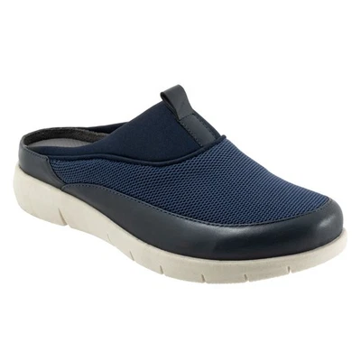 Softwalk Aberdeen Sport sabot pour femmes en cuir bleu 38 - Photo 1/4