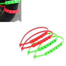 10pcs Emergency Anti-Slip Chains for Electric Vehicles Disposable Snowy/Icy