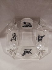 Cenicero de cigarros para perros de caza cuadrado 8x8 vidrio transparente irlandés Setter Pointer Spaniel