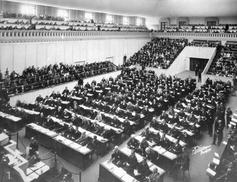 1935 League of Nations Geneva Discuss Abyssinia Crisis Film Negative #1