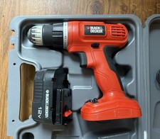Black & Decker 12V Cordless Drill/Driver with Battery & Charger - Working Cond