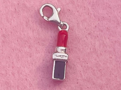 Thomas Sabo Silver & Red  Enamel Lipstick Charm
