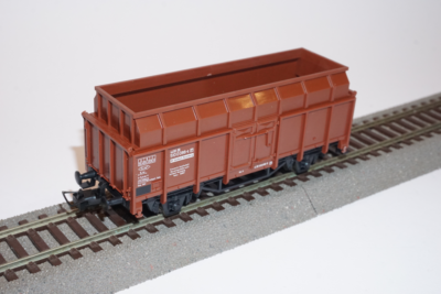 Wagon Tombereau Trix Express Métal – HO 1/87 – Vert – Alimentation CC – Occasion