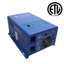 2000 W Pure Sine Inverter, Charger & Transfer Switch ETL Listed 2 Year Warranty