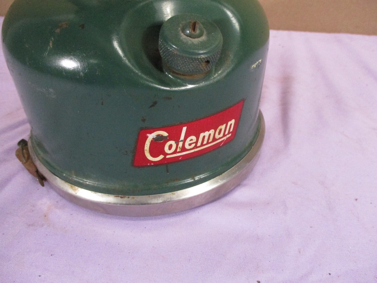 Vintage Coleman Big Hat Dual Mantle Gas Lantern 228E May 1953 Good