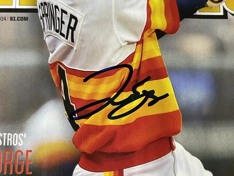 George Springer Houston Astros World Series Sports Illustrated Custom Frame Auto - Image 2 of 4