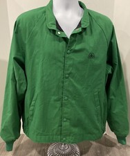 Swingster PROUD TO BE A FARMER Jacket Pioneer Seed Logo Green Men's Large Vtg