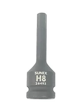Sunex 26493 8mm - 1/2" Drive 6 Point Metric Hex Bit Impact Socket MM Tools NEW