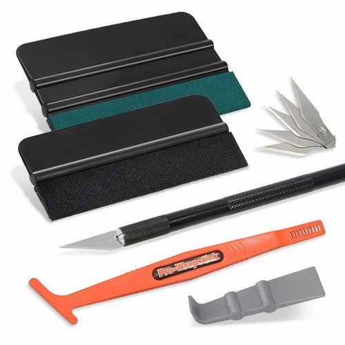 Car Vinyl Wrap Window Tint Film Kit Gasket Squeegee Razor Blade Cutting Tools