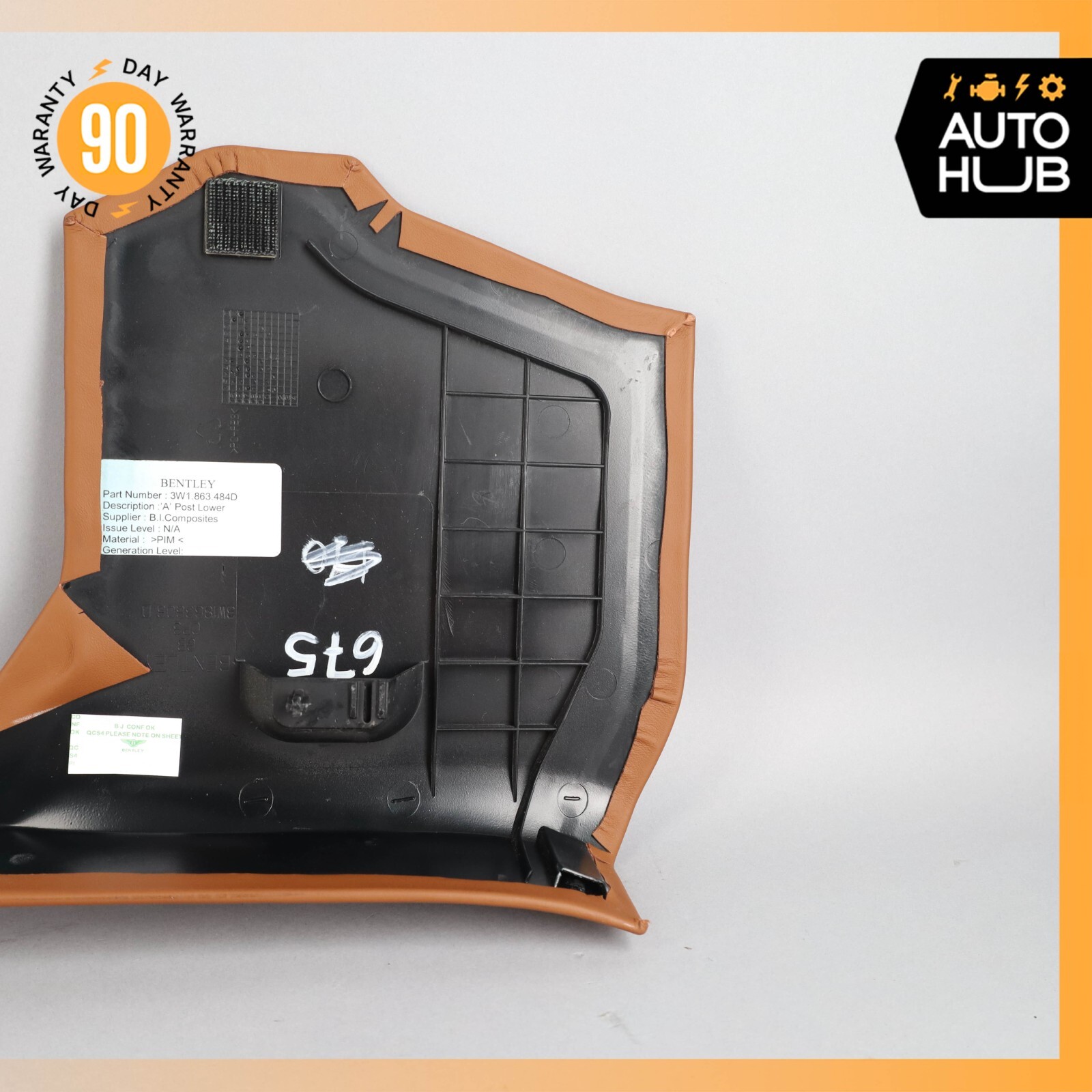 11-18 Bentley Continental GT GTC Speed Front Right Kick Panel Trim Cover OEM 56k