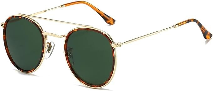 Modern Aviator Sunglasses with a Mix of Hexagonal and Square Frames - for Unisex-image