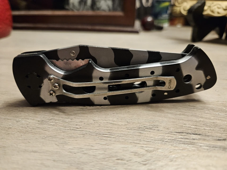 FROST BRAND SAFARI PRINT POCKET FOLDING KNIFE - LINERLOCK - Image 3 of 4