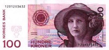 05 Norway / Norwegen P47a 100 Kroner 1995