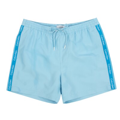 CALVIN KLEIN Herren Badehose KM0KM00955 Medium Drawstring Blau / L / Badeshorts